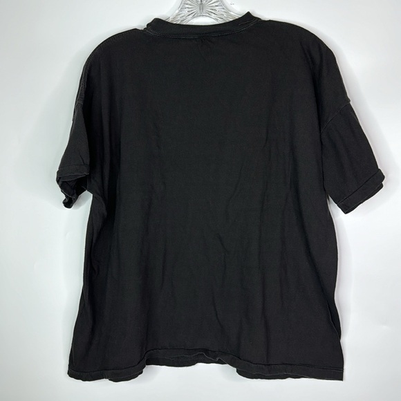 Vintage Jeantonic Black Pocket Short Sleeve Tshirt 80s Large - Picture 4 of 8